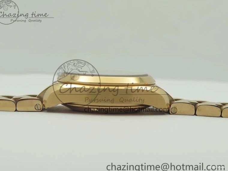 0418 Bright Aqua Terra Ladies 35mm RG V6F Best Edition Brown Dial On RG Bracelet A 8101